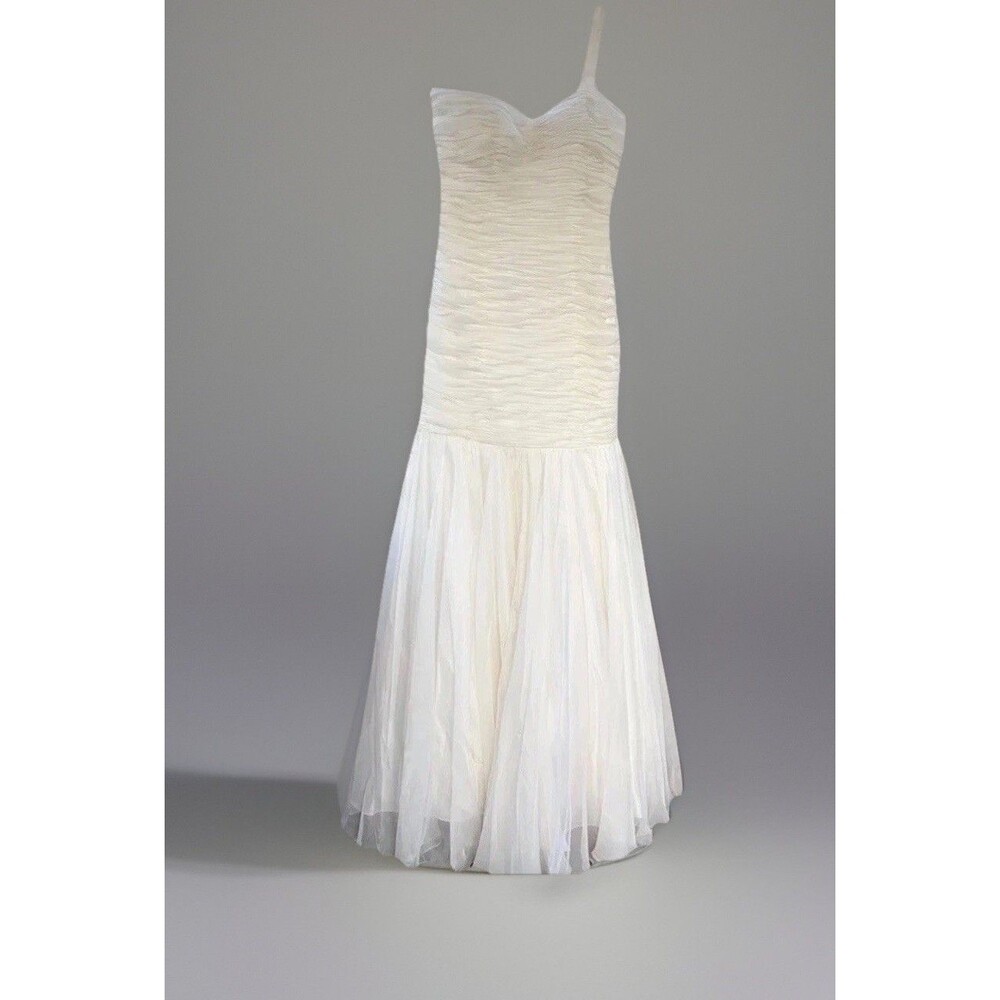Fairy ivory whimsical-core Mermaid wedding dress, evening or special occasion